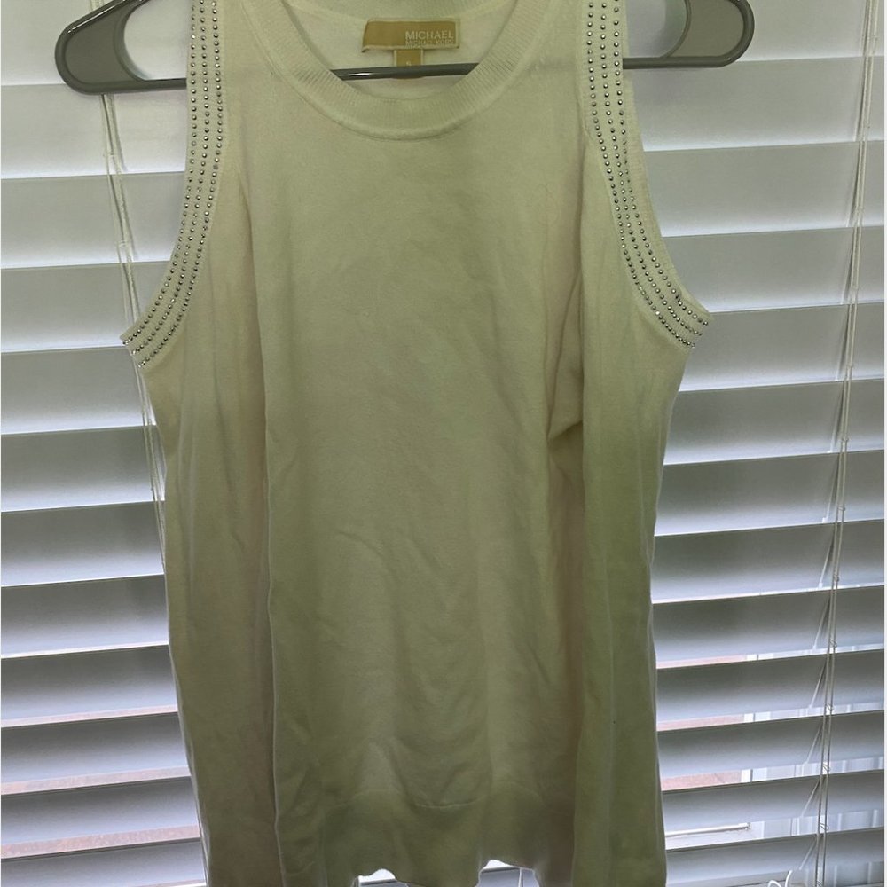 Michael Kors Cold Shoulder Dress Shirt